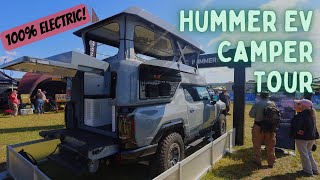 Hummer EV Camper Tour - 100% Electric Overlanding Hummer Ev Camper Shell