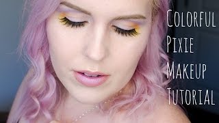 Colorful Pixie Makeup for Halloween Tutorial