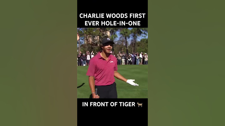 Charlie Woods first ever Hole-in-one ace in front of Tiger Woods