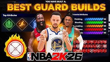BEST GUARD BUILDS in NBA 2K26! BEST 6’2, 6’3, 6’4 DEMIGOD GUARD BUILDS in NBA 2K26! Best Build 2K26
