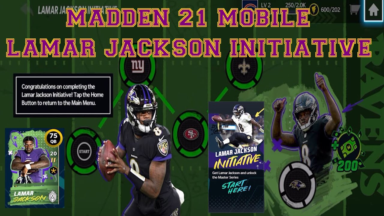 Madden 21 Mobile Tutorial Lamar Jackson Initiative Walkthrough EP 1