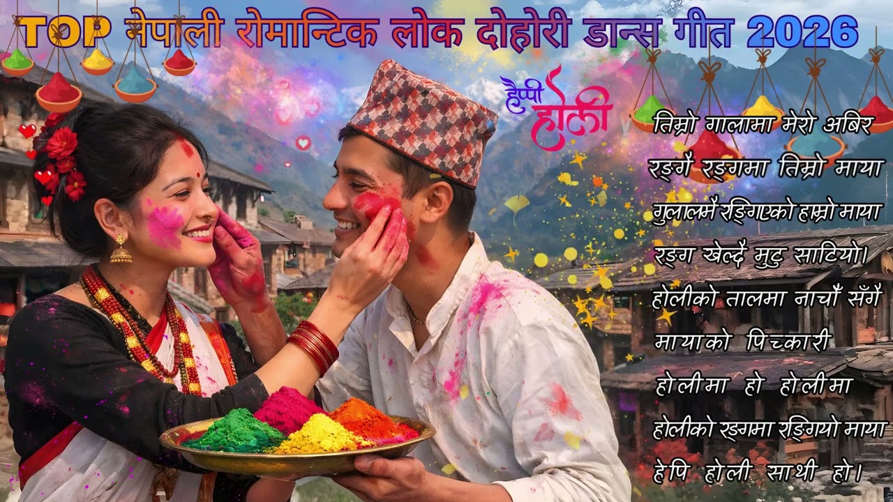 Top Nepali Holi Romantic Lok Dohori Dance Songs 2026 | Superhit Folk Songs