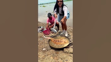 Cá Lớn - được Cá chiên luôn ở bờ sông, siêu giòn 🤣 #khacthuyvlogg