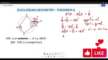 EUCLIDEAN GEOMETRY | THEOREM 6 PROOF