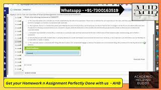 Apply It Ch 01 Test Answers Financial Management Cengage MindTap Corporate Finance FIN3302