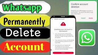 WhatsApp Account Permanently Delete Kaise Kare | Full Guide | @Androidjankari