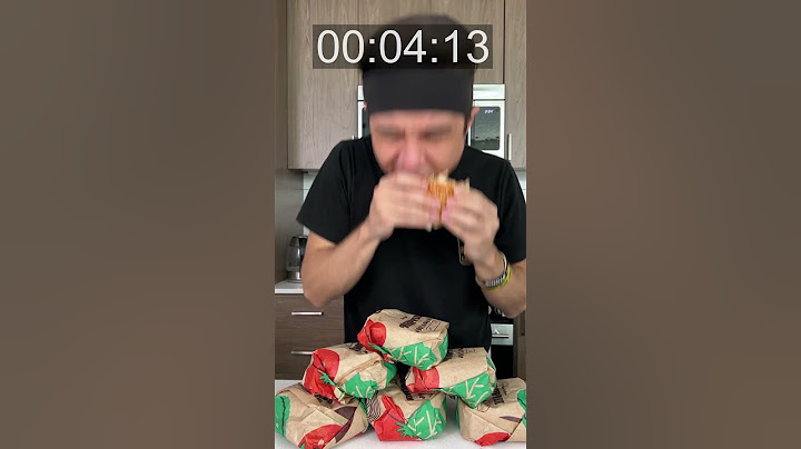Fastest Whopper Ever Eaten.