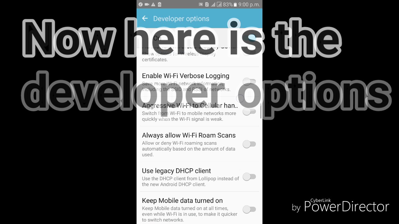 How to enable developer options on Android device - YouTube