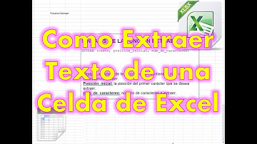 Como extraer texto de una celda de Microsoft Excel