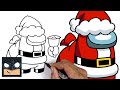 How To Draw Santa Crewmate | Among Us