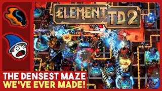 The Densest Maze We've Ever Made! - Element TD2: Mazing Expansion [Bro-Op]