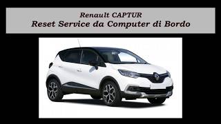 Reset service (manutenzione-cambio olio) da computer di bordo su Renault Captur e Clio 4.