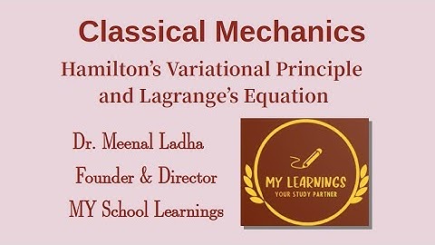 #07 Classical Mechanics: Hamilton