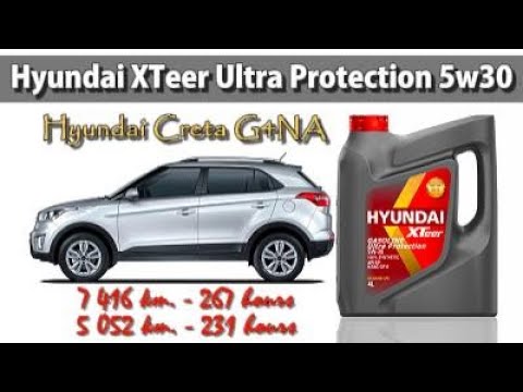 Видео: Hyundai XTeer Ultra Protection 5w30 (отработка из Creta, G4NA, 267 и 231 моточасов).