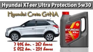 Hyundai XTeer Ultra Protection 5w30 (отработка из Creta, G4NA, 267 и 231 моточасов).