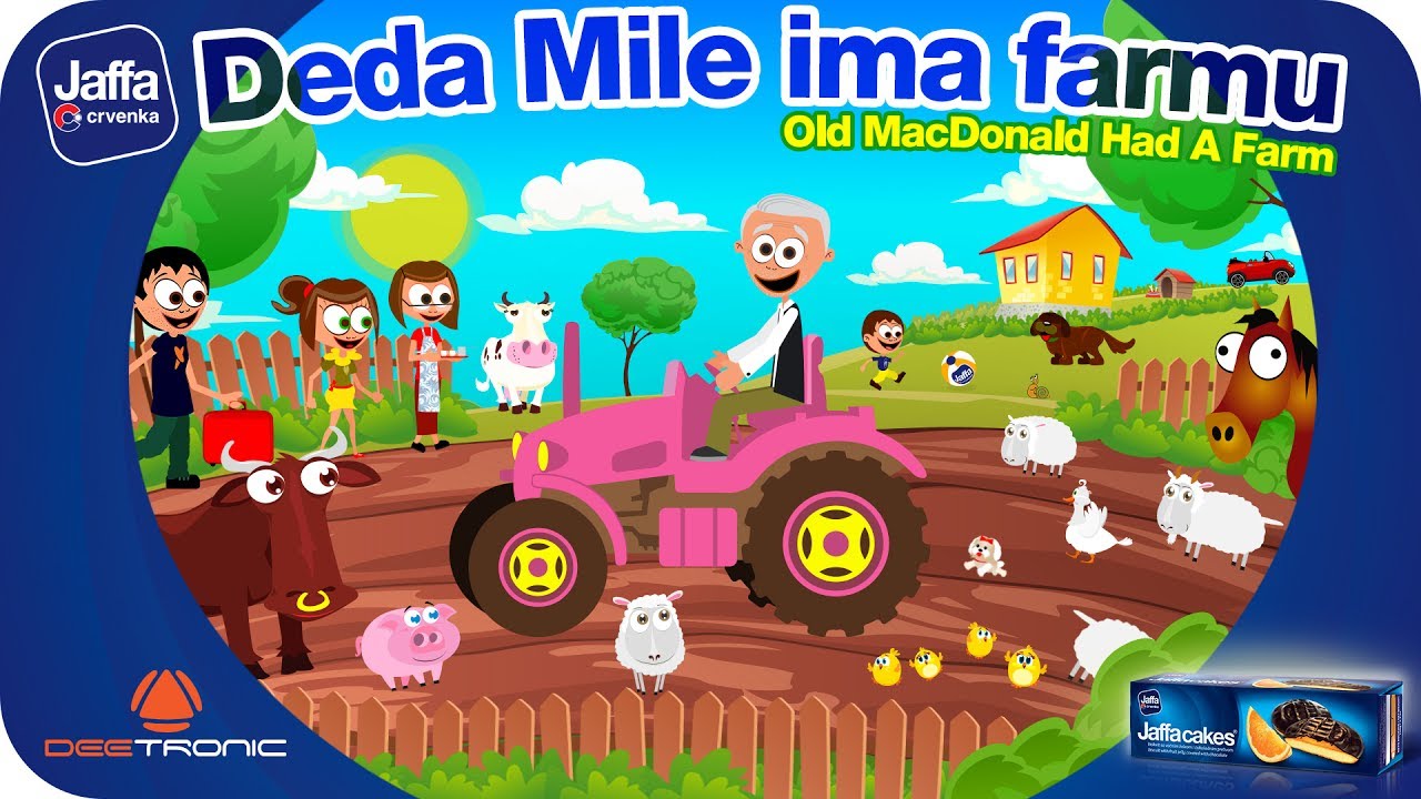 Deda Mile ima farmu  Old MacDonald had a Farm  Nursery Rhymes for Kids