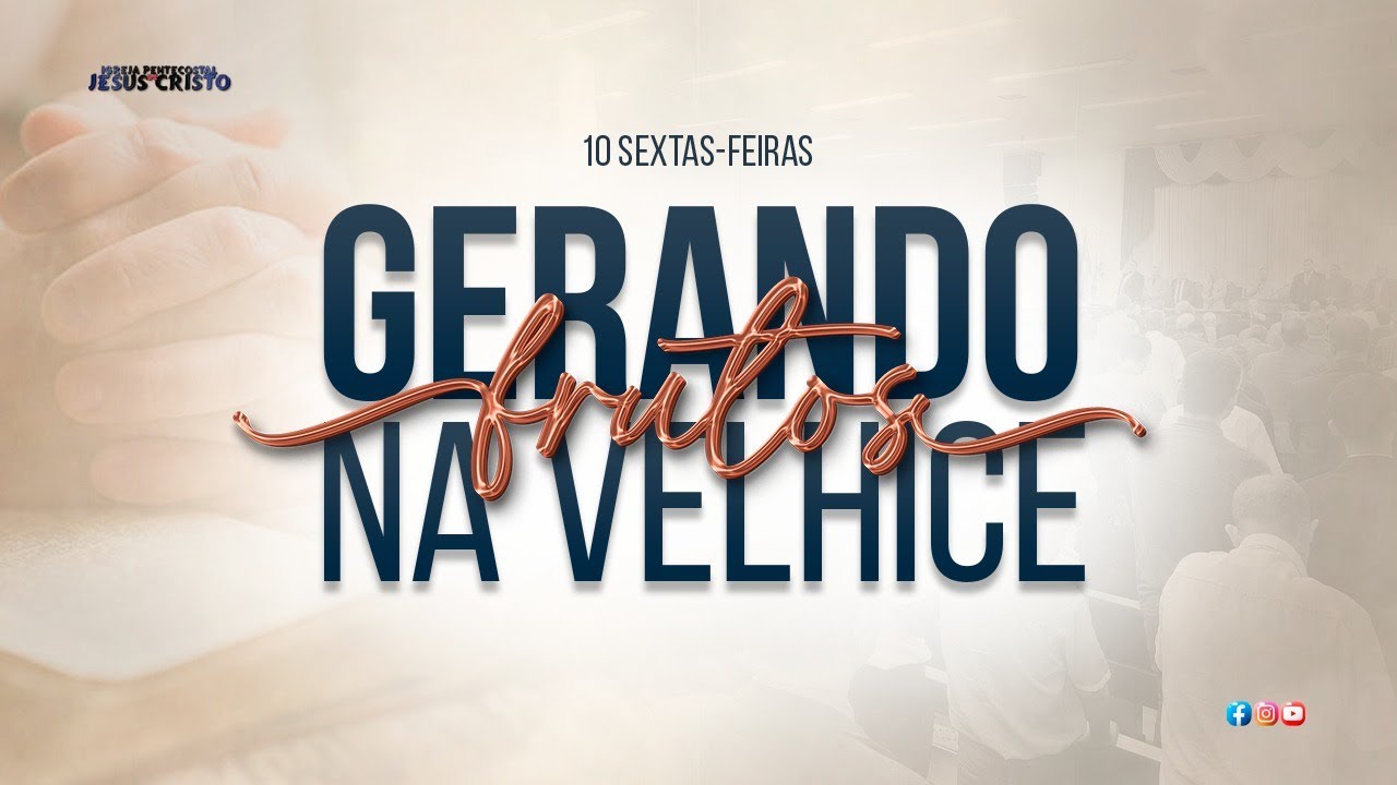 Culto Ao Vivo | 19/04/2024 | Sexta  - Feira | GERANDO FRUTOS NA VELHICE | @IPJCOFICIAL