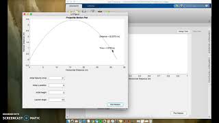 Projectile Motion MATLAB Project