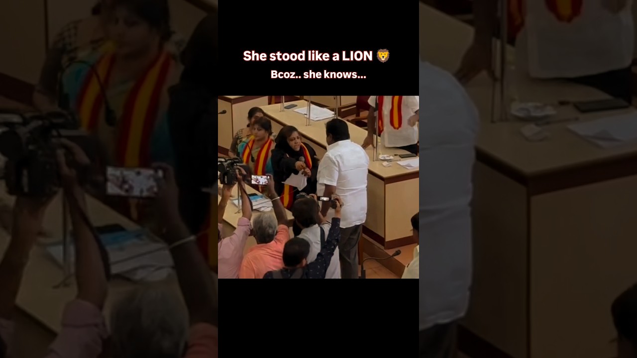TVK Woman stood like a Lion 🦁🦁 Bcoz she knows, she is backed by him📈💯🔥#tvk  #viral #cmvijay #yosho