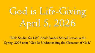 God is Life-Giving - April 5, 2026 PrepTalk