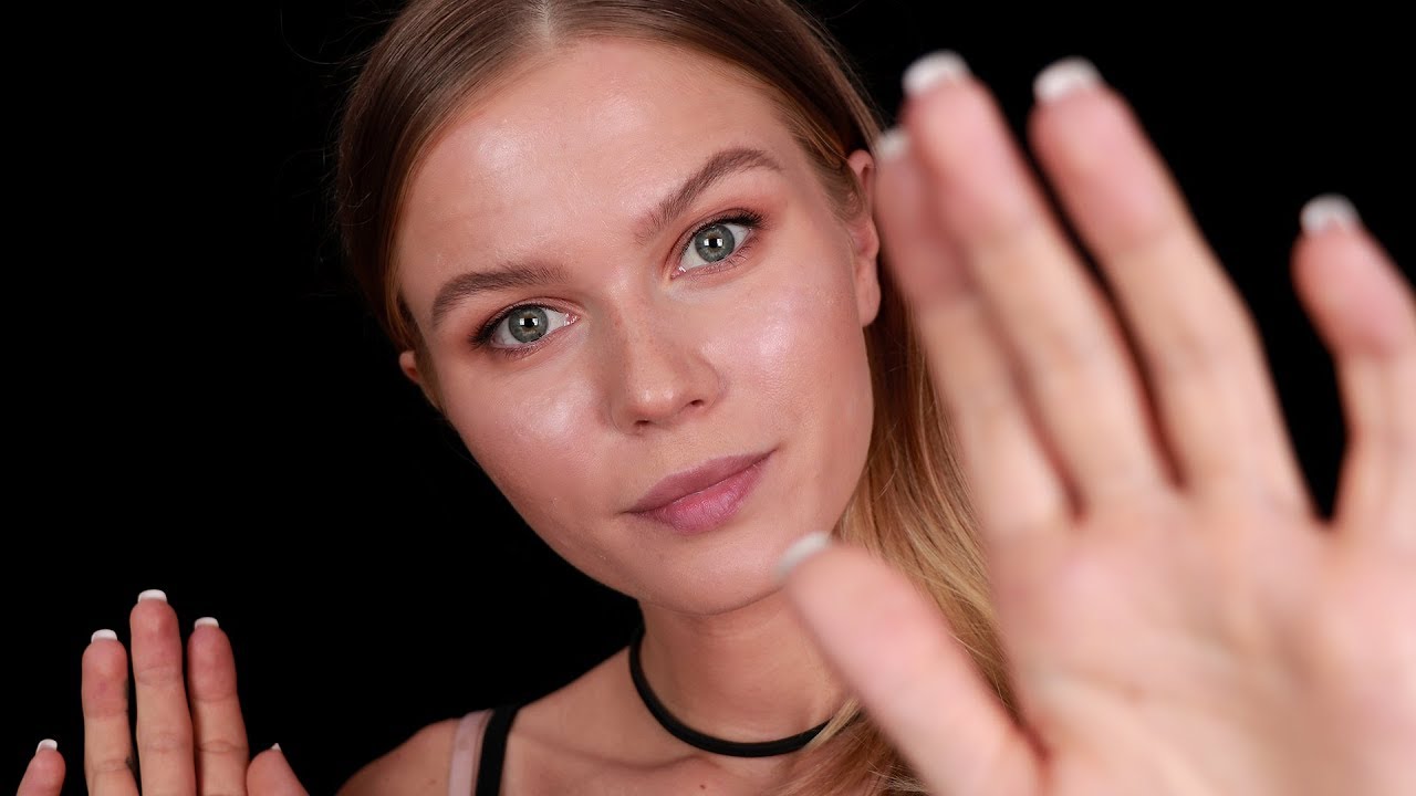 Asmr Relaxing Finger Flutters Hand Movements And Face Touching Layered