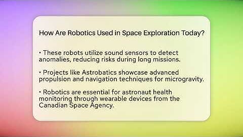 How Are Robotics Used in Space Exploration Today? | Test News
