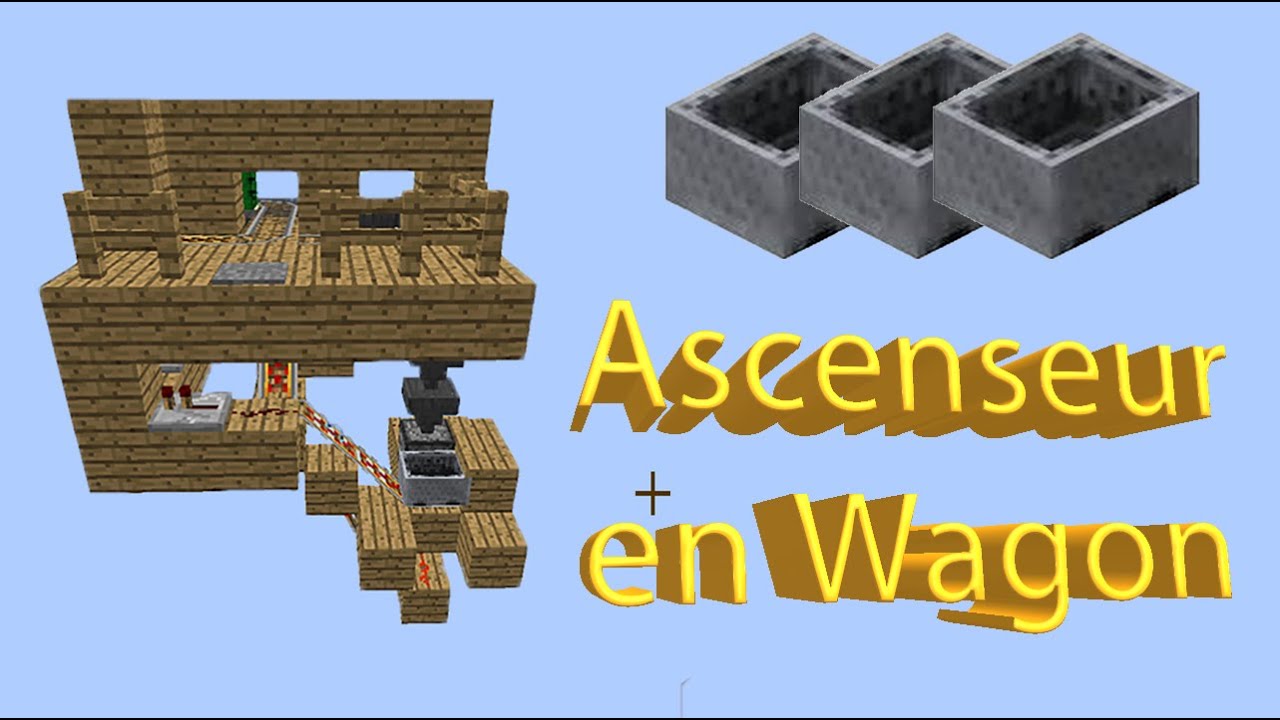 [TUTO] Minecraft - Comment faire un Ascenseur - YouTube