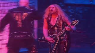 Judas Priest sings, "Freewill Burning", on March 16, 2022.