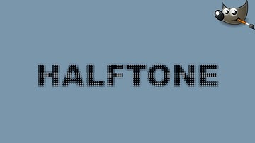 Create a Halftone Text Effect in Gimp