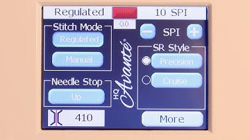 Getting Started with HQ Avanté: Precision Stitch Regulation