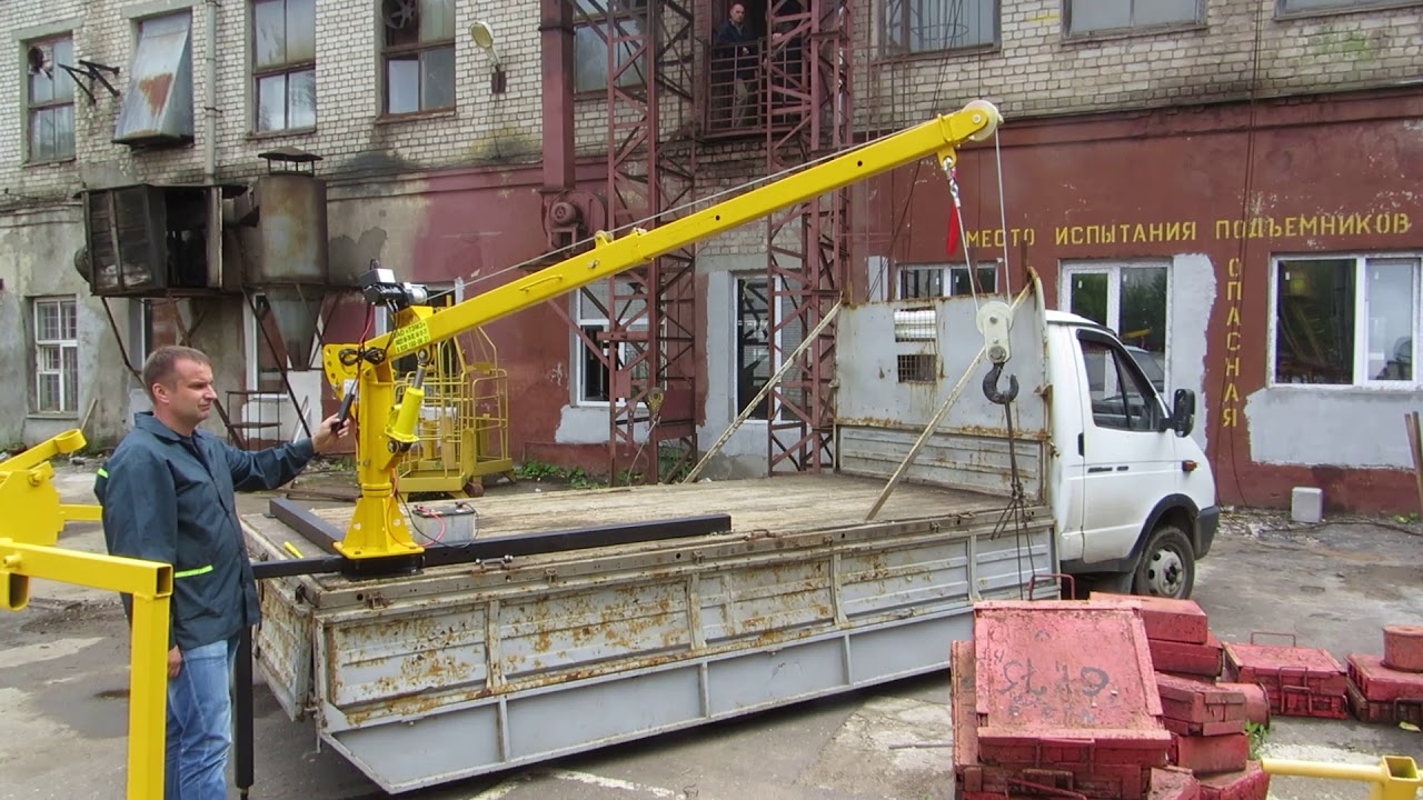 Кран в кузов газели