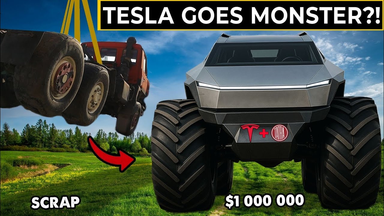 2 Wrecked Teslas + 2 Junkyard Tatras = One INSANE Off-Road Monster Truck (TATRAS DISINTEGRATION)