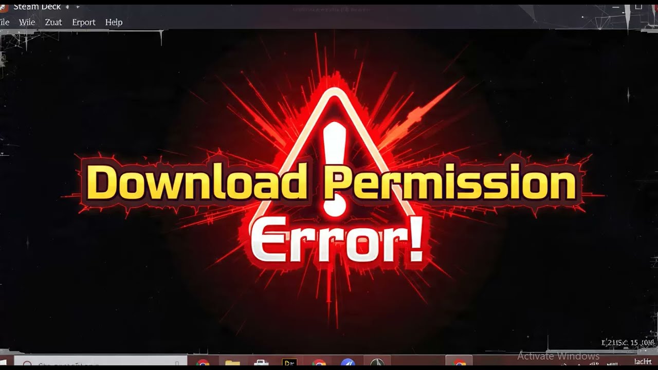 How to fix download permission errors in desktop mode on Steam Deck