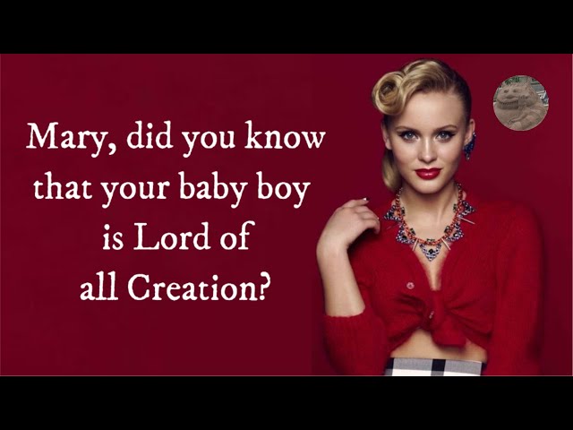 Zara Larsson - Mary, Did You Know? (Lyrics Video) class=