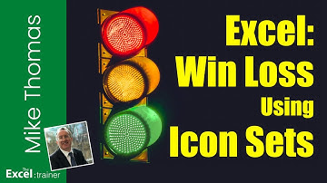 Excel - Create Impactful Win Loss Sparkline Charts Using Conditional Formatting Icon Sets