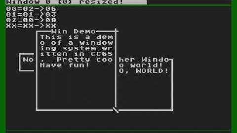 Atari 8-bit window system test 2023-10-02