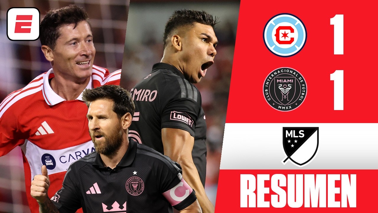 ¡MESSI y CASEMIRO AL RESCATE! INTER MIAMI logró el EMPATE 1-1 vs CHICAGO FIRE de LEWANDOWSKI | MLS
