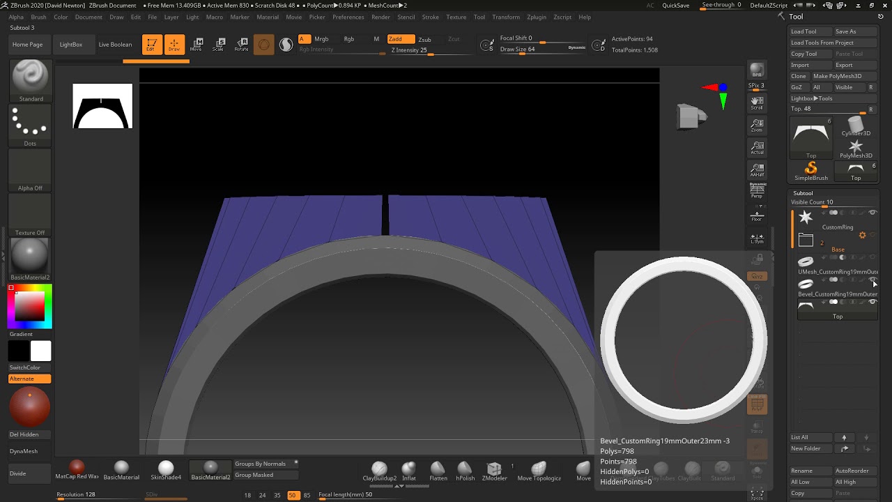 how to weld primatives together zbrush
