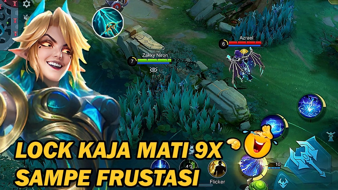 EUDORA MODE SEMAK!! LOCK KAJA YG SUKA AGRESIF MATI 9X SI PALING JAGO SAMPE KESAL‼️- MLBB