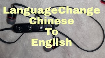 How to change bluetooth earphone language