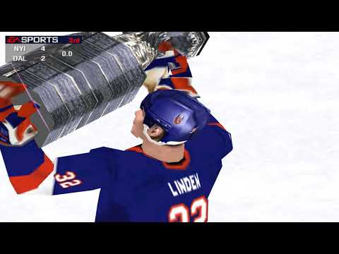 NHL 99 (PC) Gameplay: Dallas Stars - NY Islanders 2:4 STANLEY CUP FINAL