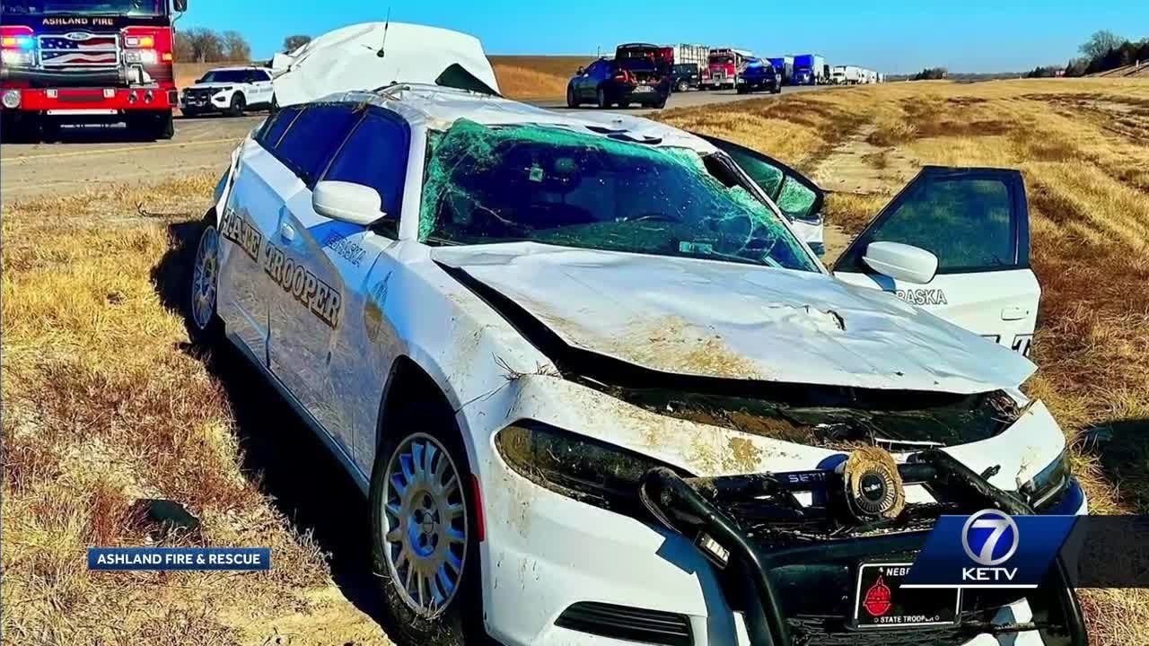 State trooper injured after suspect crashes into cruiser during pursuit ...