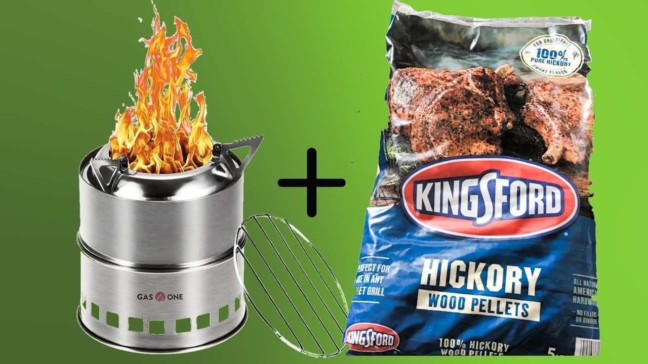 Wood Pellets Gas One Stove w/ Ferro Rod Fire Start How long will it