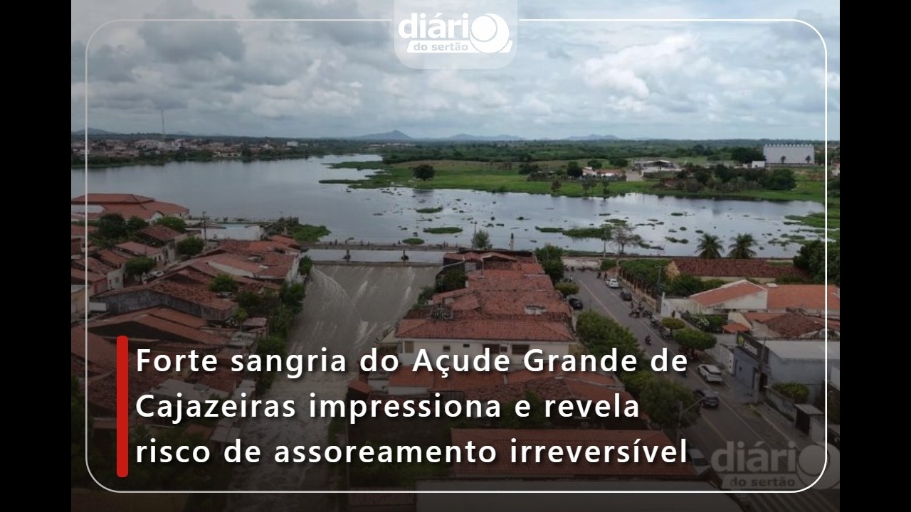 Forte sangria do Açude Grande de Cajazeiras impressiona e revela risco de assoreamento irreversível