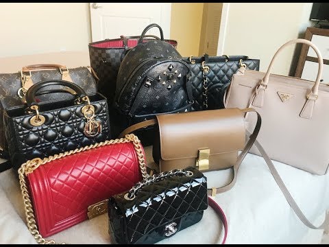 My 2017 Handbag Collection || Chanel, Louis Vuitton, Dior, Celine ...