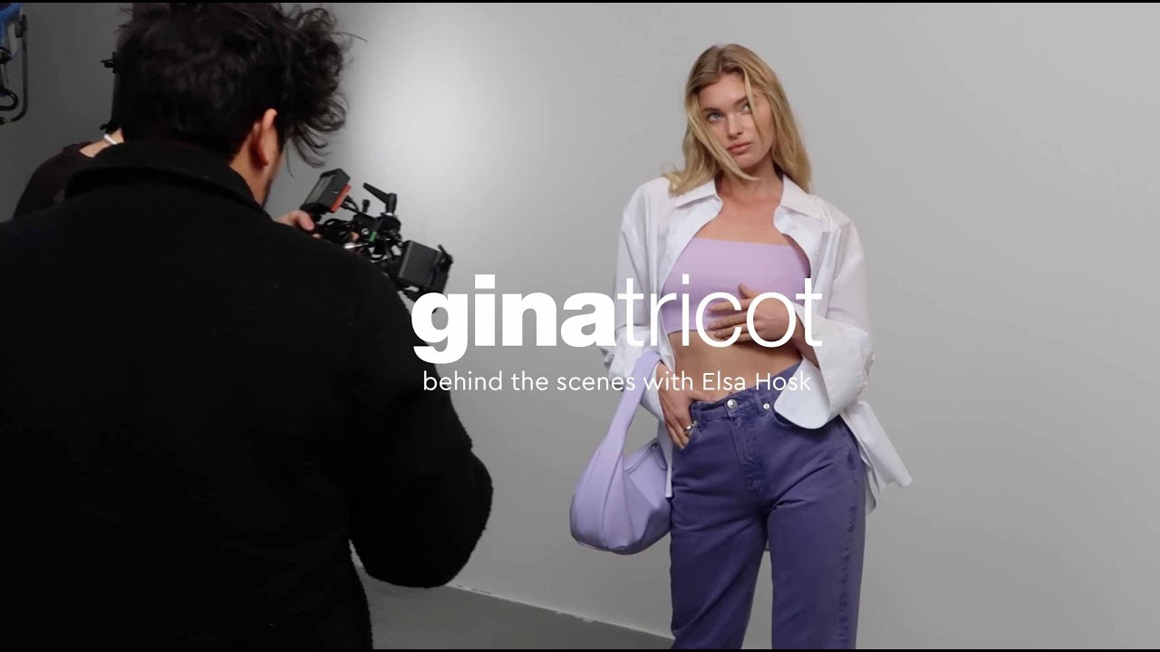 Gina Tricot - Elsa Hosk BTS photoshoot
