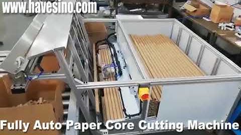 Fully Automatic Paper Core Cutter with Auto-loading and unloading function