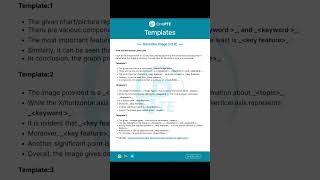 PTE describe image template - Easy language, get 79+ by following this template #pte #describeimage