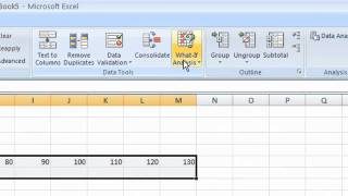 Sensitive Analysis on Excel