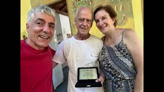 Placa do Conservatório pela entrega da partitura de Traça Coco